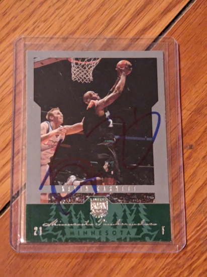Kevin Garnett autographed card w/coa