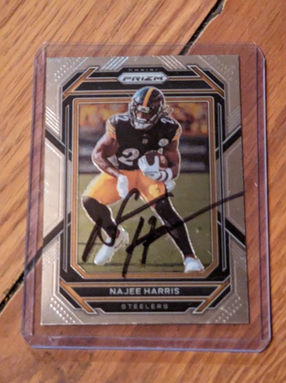 Najee Harris autographed card w/coa