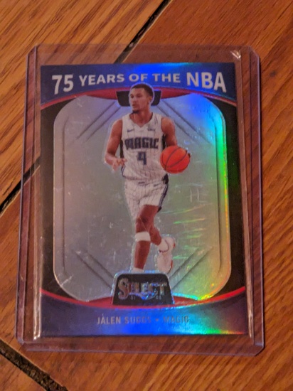 Jalen Suggs 2021-22 Panini Select 75 Years of the NBA Silver Prizm RC #71 Magic