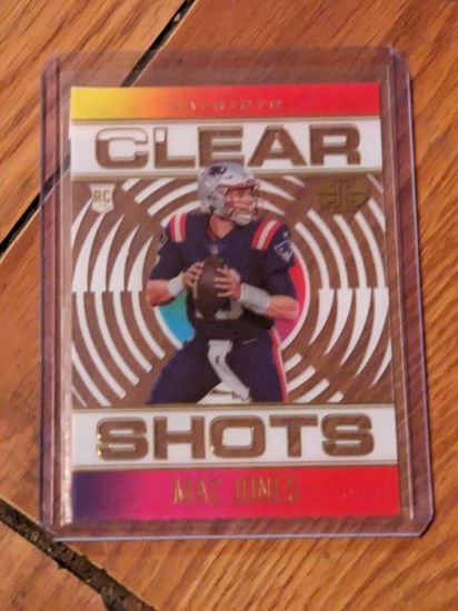 Mac Jones Rookie 2021 Panini Illusions Clear Shots #CS-20 RC Patriots Football