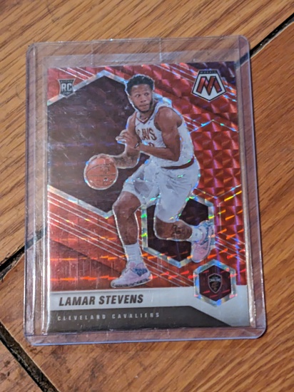 2020 Panini Mosaic Lamar Stevens Red Prizm RC Rookie Cavaliers #238