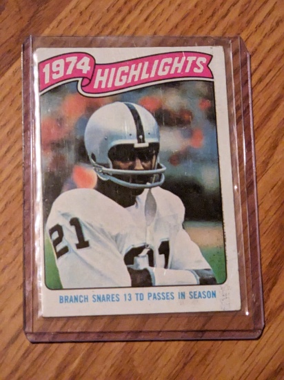 1975 Topps Vintage Highlights Branch #454 Oakland Raiders