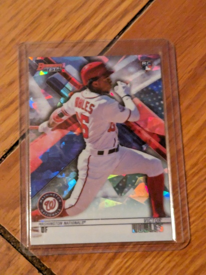 2018 Bowman's Best ATOMIC REFRACTOR Victor Robles Washington Nationals RC #37