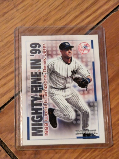 2000 Fleer Impact Derek Jeter #11 of 40 MF - Mighty Fine in '99