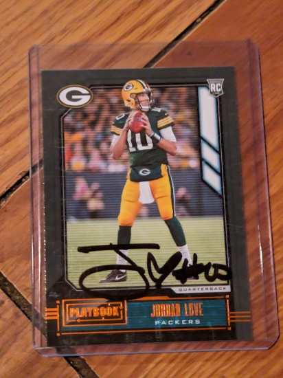 Jordan Love autographed card w/coa