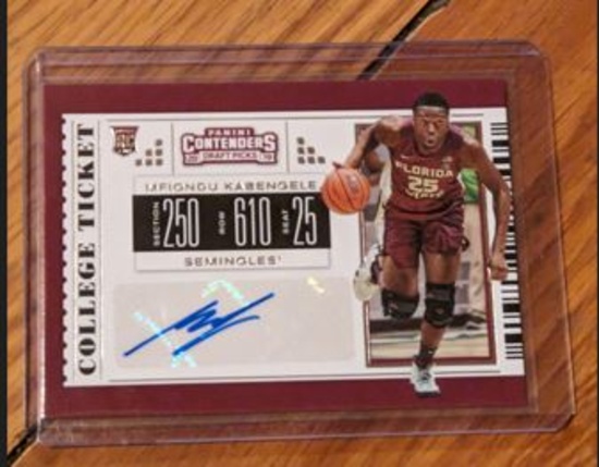 2019-20 Panini Contenders Draft Picks Mfiondu Kabengele Rookie Auto Basketball