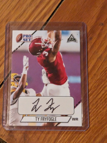 Ty Fryfogle Leaf Pro Set Rookie Auto Card #PS-TF2