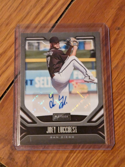 2020 Panini Chronciles Playbook Joey Lucchesi AUTO PA-JL