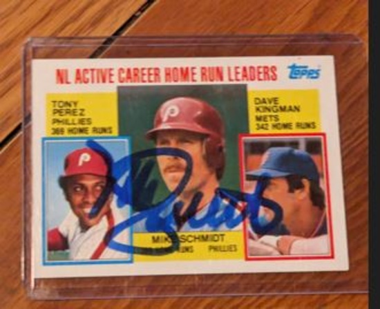 Mike Schmidt autographed card w/coa