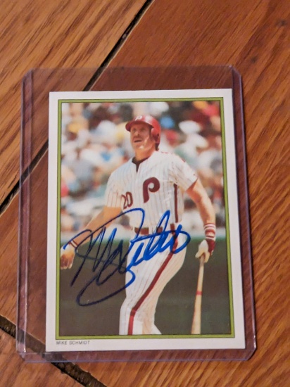 Mike Schmidt autographed card w/coa