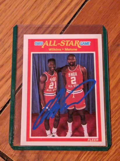 Hakeem(akeem)Olajuwon autographed card w/coa