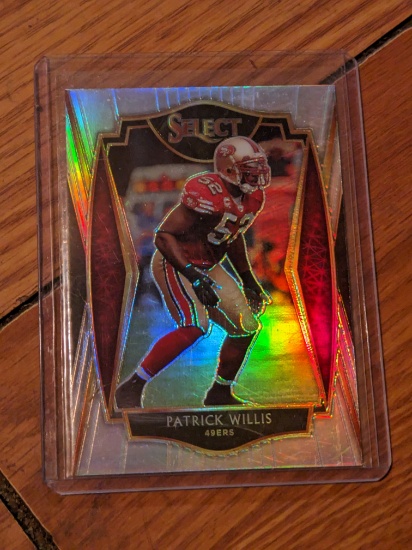 2020 Panini Select Patrick Willis Premier Level Silver Prizm San Fran 49ers #134