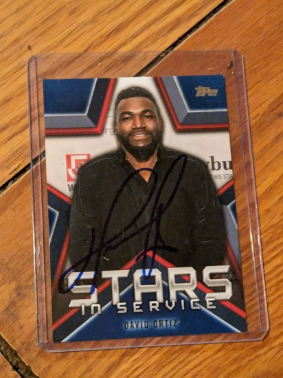 David Ortiz autographed card w/coa