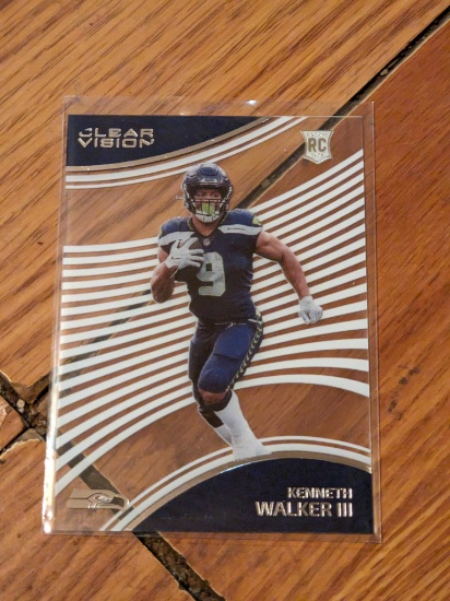 2022 Panini Chronicles Clear Vision Kenneth Walker III #CVR-4 RC Seahawks