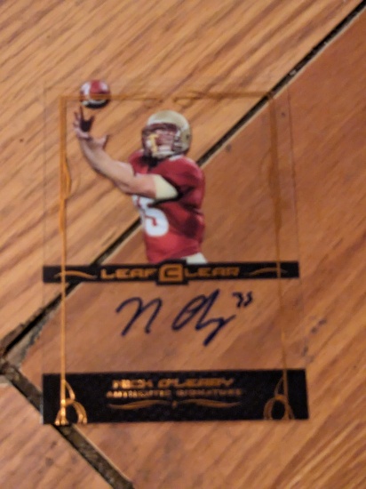 2015 Leaf Clear Base Auto Bronze Nick O'Leary #BA-NO1 Rookie Auto RC