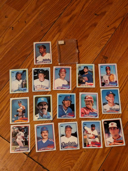 x16 1989 Vintage mlb lot; Cal Ripken JR/ jim rice/ rickey henderson/rich gossage/schmidt/n ryan,etc