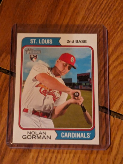 2023 Topps Heritage #19 Nolan Gorman RC