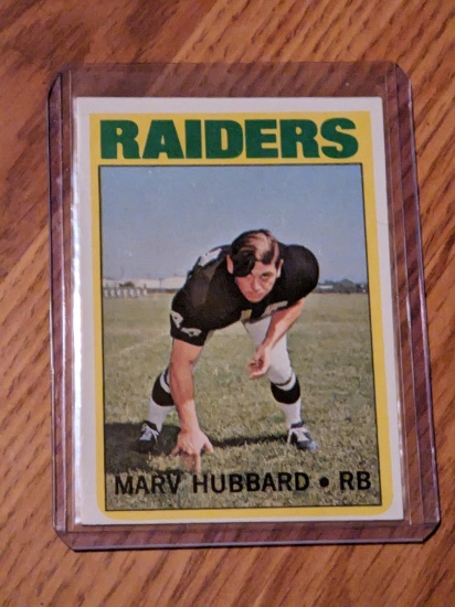 1972 Topps Marv Hubbard #54 Oakland Raiders NFL Football Vintage