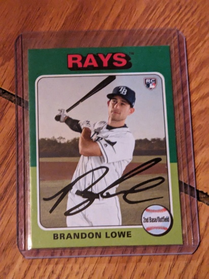 2019 Topps Heritage - Brandon Lowe - RC - Rookie - #111 - Tampa Bay Rays