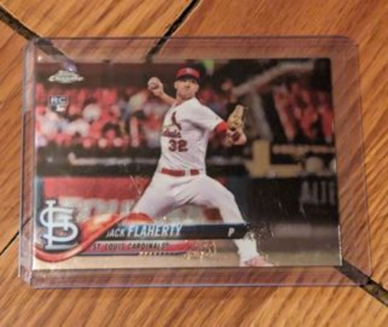 2018 Topps Chrome #4 Jack Flaherty rookie RC card Cardinals