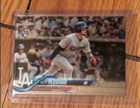 2018 Topps Chrome #167 Alex Verdugo RC Los Angeles Dodgers