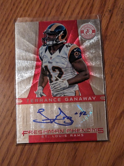 219/290 SP 2012 Totally Certified Platinum Red  Terrance Ganaway #170 Rookie Auto RC