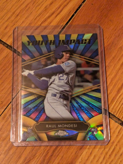 2016 Topps Chrome #YI-16 Raul Mondesi Youth Impact Kansas City Royals RC Rookie