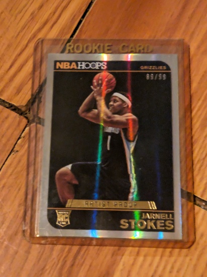 2014-15 NBA Hoops Artist's Proof Jarnell Stokes #289 Rookie RC