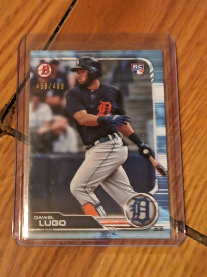 Dawel Lugo 2019 Bowman Blue RC 458/499 SP #82 Detroit Tigers