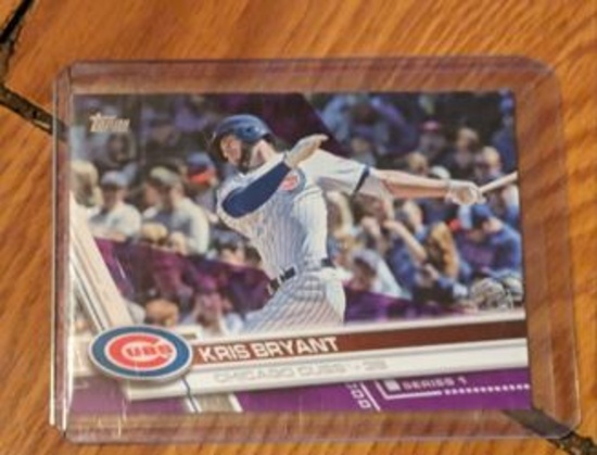 2017 Topps #1 KRIS BRYANT purple