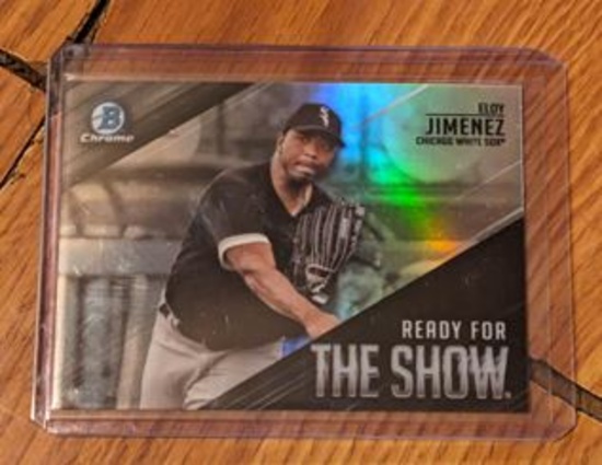 2019 Bowman Chrome Eloy JImenez Ready For The Show Green Refracto