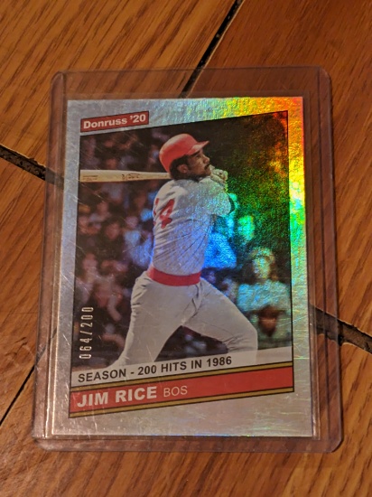 064/200 SP 2020 Donruss #226 Jim Rice Holo