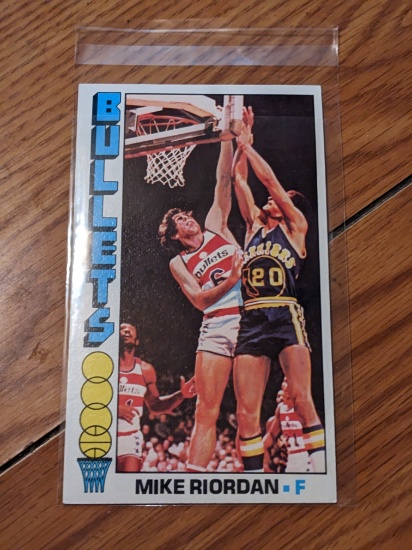 1976-77 TOPPS NBA MIKE RIORDAN WASHINGTON BULLETS BASKETBALL JUMBO CARD