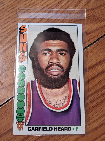 1976-77 TOPPS NBA GARFIELD HEARD PHOENIX SUNS BASKETBALL JUMBO CARD
