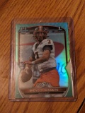 144/299 SP 2022 Bowman Chrome U #81 Spencer Sanders 1st Chrome Football Card aqua parallel