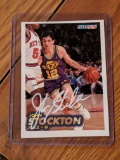 John Stockton autographed card w/coa