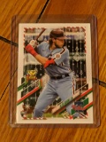2021 Topps Holiday Alec Bohm Candy Cane And Belt Variation SP RC HW212 Phillies