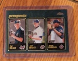 2001 Phil Wilson / Jake Peavy / Darwin Cubillan ROOKIES PROSPECTS Topps #728
