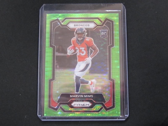 2023 PANINI PRIZM MARVIN MIMS RC NEON GREEN