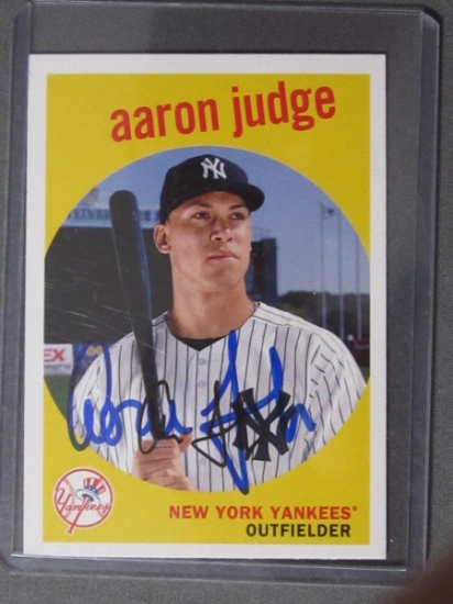AARON JUDGE SIGNED SPORTS CARD WITH COA | Online Auctions | Proxibid