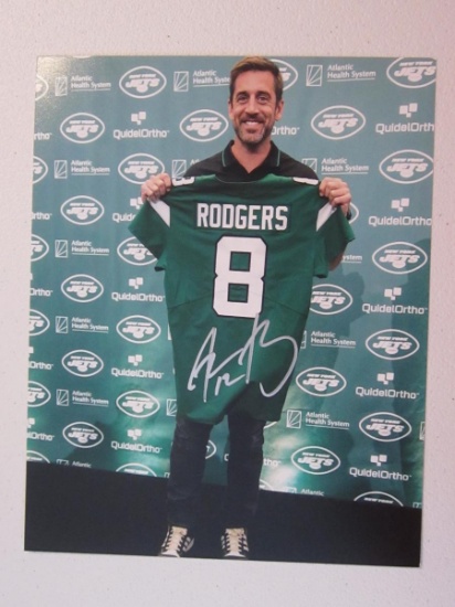 AARON RODGERS SIGNED 8X10 PHOTO WITH COA