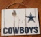 Vintage Dallas Cowboys wooden clip board