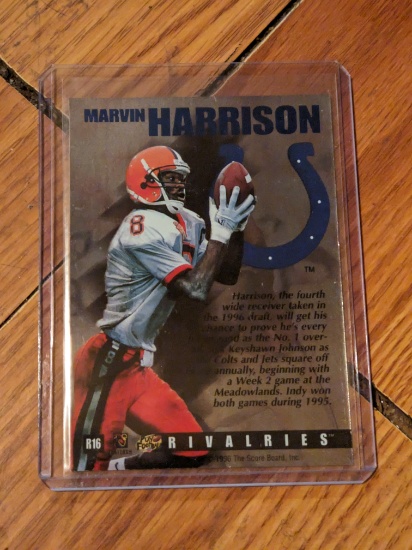 1996 Pro Line Rivalries MARVIN HARRISON / KEYSHAWN JOHNSON RC #R16