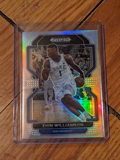 2022-23 Prizm Draft Picks Basketball Base Silver #49 Zion Williamson