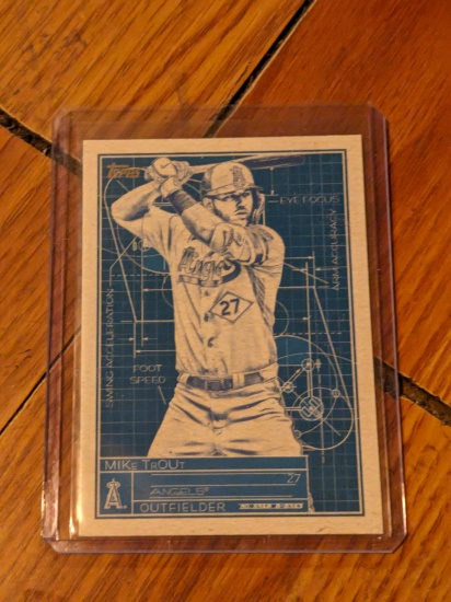 Mike Trout 2024 Topps Series 1 Blueprint #Sb-2 Angels