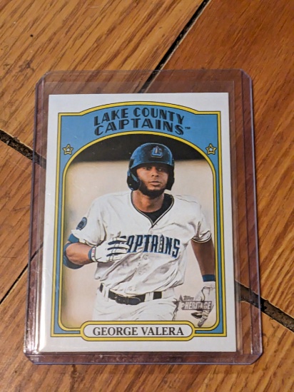 2021 Topps Heritage Minor League George Valera #170 Lake County Captains