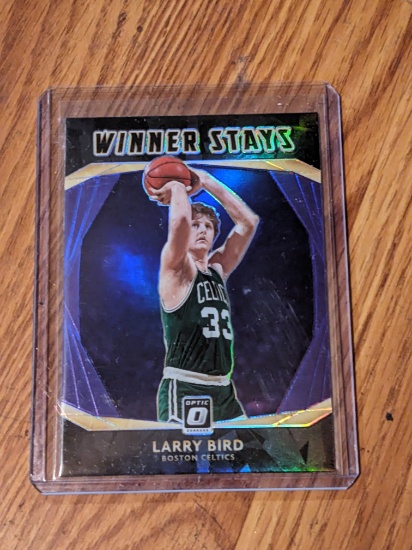 Larry Bird 2020-2021 Donruss Optic Basketball Winner Stays Purple #19