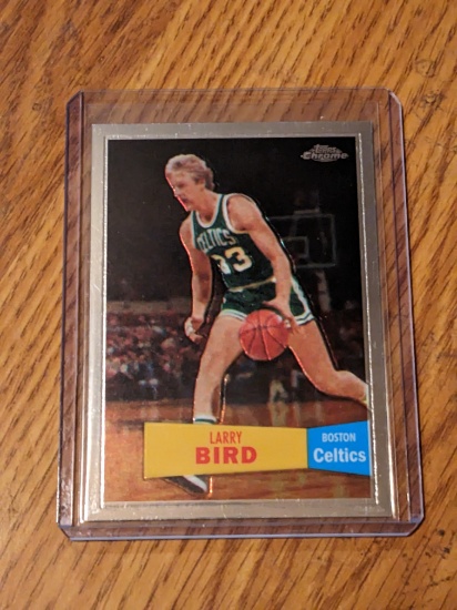 2007-08 Topps Chrome 1957-58 Variation #105 Larry Bird Boston Celtics