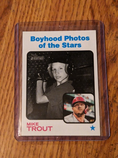 2022 Topps Heritage Mike Trout #341 Boyhood Photos