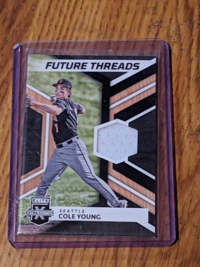2022 Panini Elite Extra Edition Future Threads Patch Cole Young #FT-CY